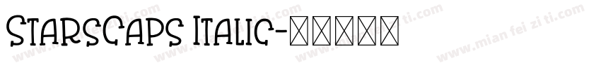 StarsCaps Italic字体转换